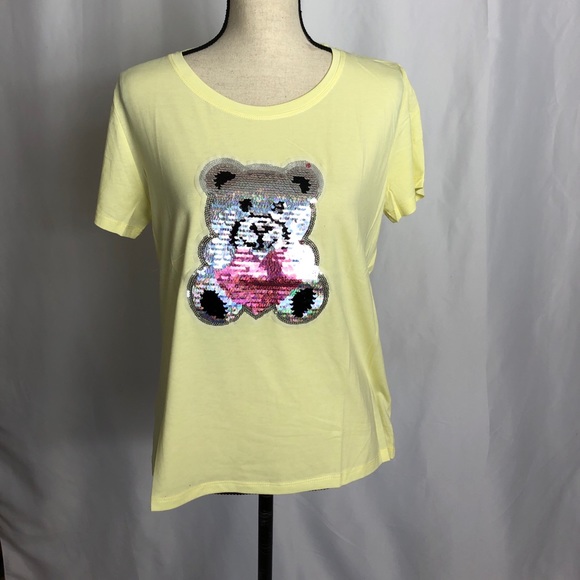 Yellow Embroidered T-Shirt - Picture 3 of 5